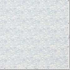 Ткань из смеси льна и хлопка. Принт «Sunbeam canvas» (Картина с солнечными лучами) выполнен в бело-голубых тонах в наличии