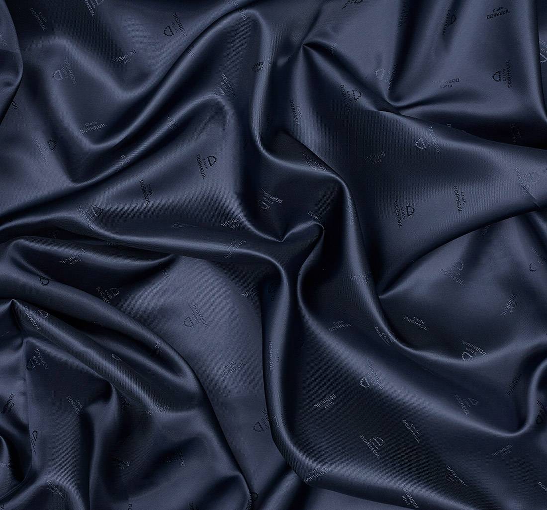 Ткань подкладочная темно-синяя от Dormeuil в наличии