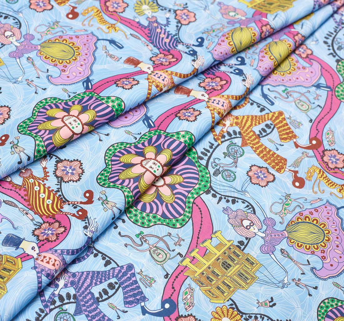 Хлопок Tana Lawn™ от «Liberty». Дизайн "Ширли Смит" в наличии