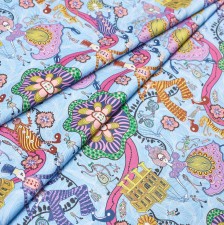 Хлопок Tana Lawn™ от «Liberty». Принт «Shirley Smith» (Ширли Смит). Цвет голубой, розовый, зеленый, желтый в наличии