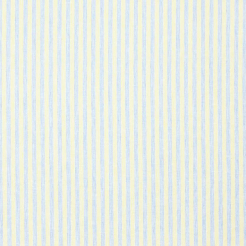 Ткань из 100% льна. Коллекция "Золотой лен" (Gold linen) от Thomas Mason. Желто-голубая полоска в наличии