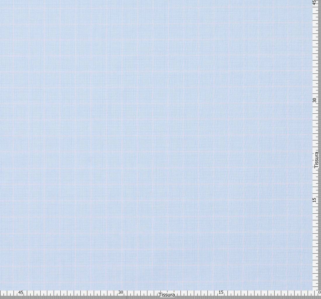 Ткань сорочечная "Зефир" из 100% хлопка в клетку "Принц Уэльский" в розово-голубых тонах в наличии