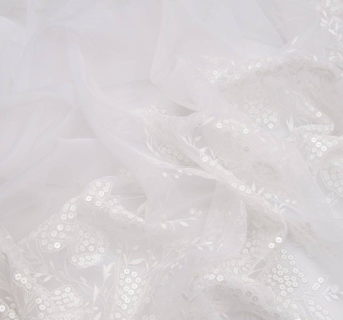 Органза с декором в наличии