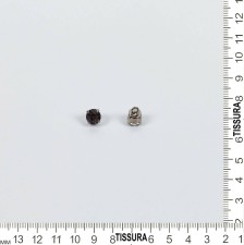Пуговица металлическая с черным кристаллом Swarovski в наличии