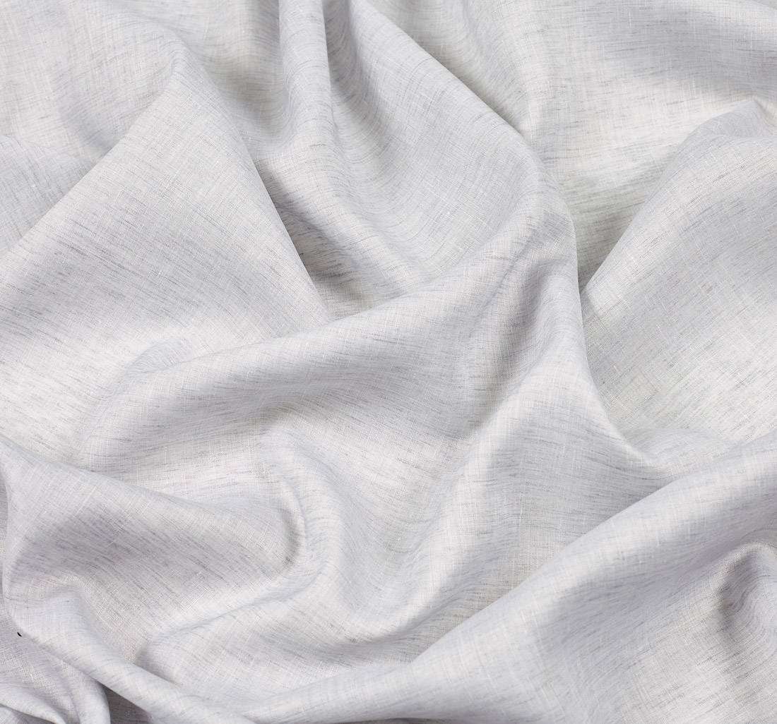 Лен бледно-серый с меланжевым эффектом из коллекции "Путешествие" (Journey) от Thomas Mason в наличии