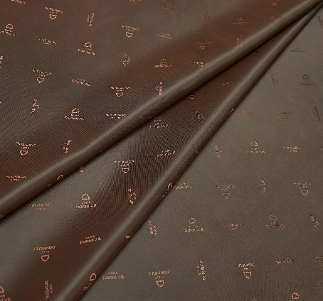 Ткань подкладочная коричневая от Dormeuil в наличии