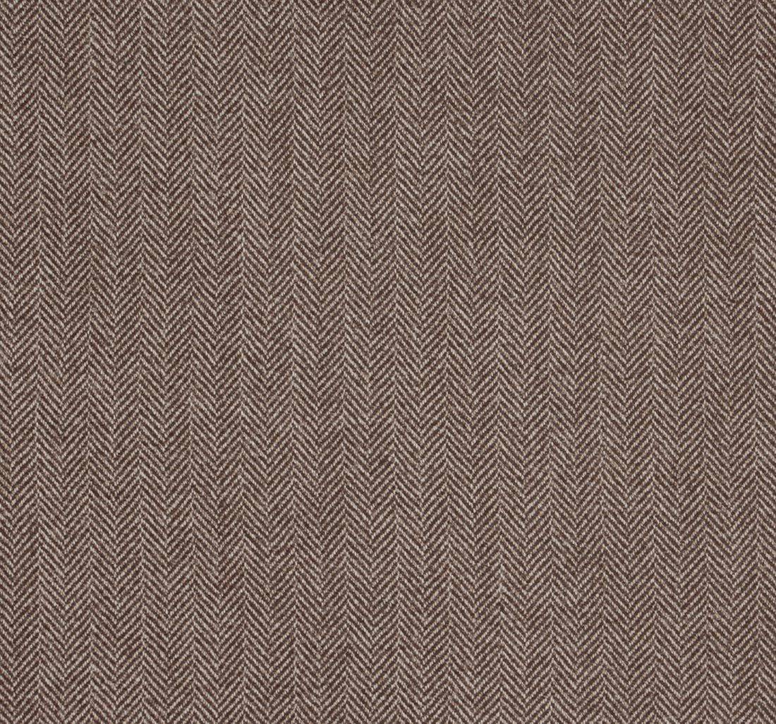 Ткань из шерсти 686025 Pecora Nera® в бежево-коричневую «ёлочку»  в наличии