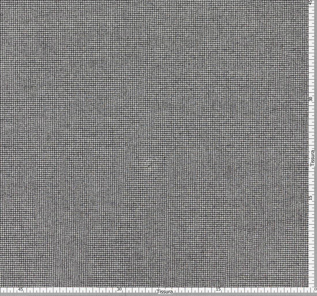 Ткань костюмная от Loro Piana. Шерсть с добавлением кашемира. Черно-серый гленчек в наличии