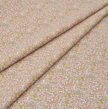 Хлопок Tana Lawn от Liberty. Принт «Wallpaper flowers» (Цветчные обои). Цвет розовый/сиреневый в наличии