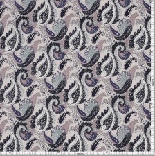 Хлопок Tana Lawn от Liberty. Принт «Cosmos Paisley» (Космический пейсли). Цвет сиреневый/синий/бирюзовый в наличии