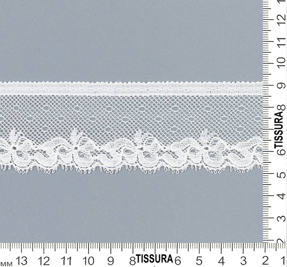 Тесьма эластичная кружевная "шантильи". Цвет "экрю" в наличии