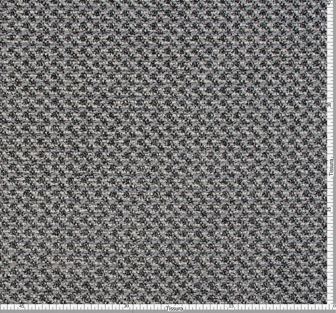 Ткань в стиле Шанель в серо-черных тонах с металлическими пайетками в наличии