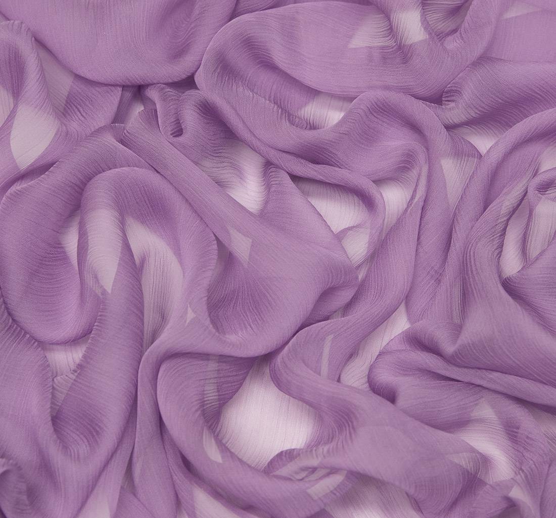 Шифон жатый сиреневый в наличии
