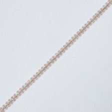 Цепочка из бусин и кристаллов Swarovski в наличии