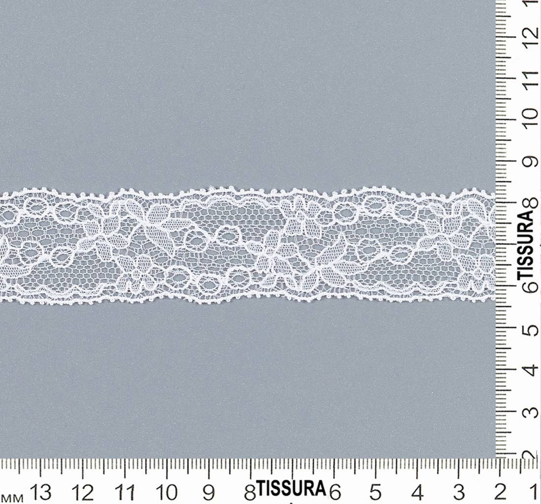 Тесьма кружевная "шантильи". Цвет белый в наличии