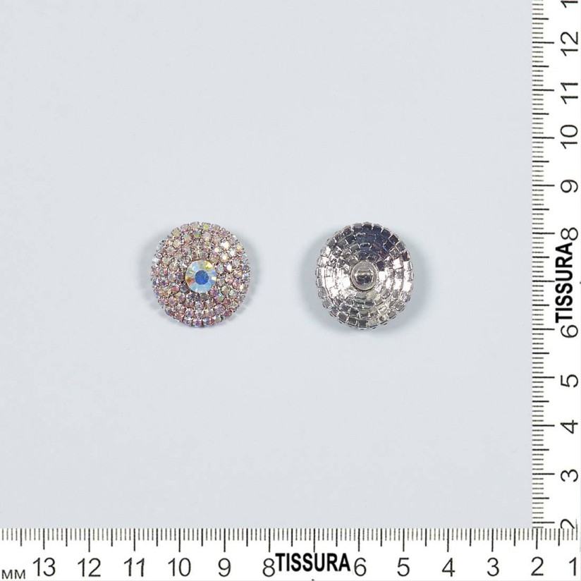 Пуговица на ножке, декорированная кристаллами Swarovski в наличии