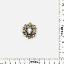 Брошь-камея со стразами Swarovski в наличии