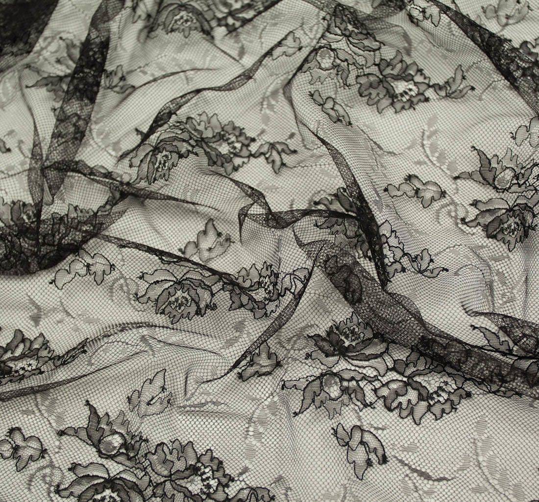 Ткань Кружево машинного вязания из химических нитей. Цвет бордовый в наличии