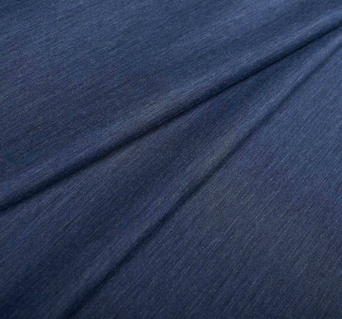 Трикотаж шерстяной двусторонний от Loro Piana из коллекции "Шедевр". Цвет синий/темно-синий в наличии