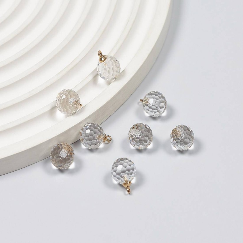 Прозрачная пуговица-кристалл Swarovski на ножке в наличии