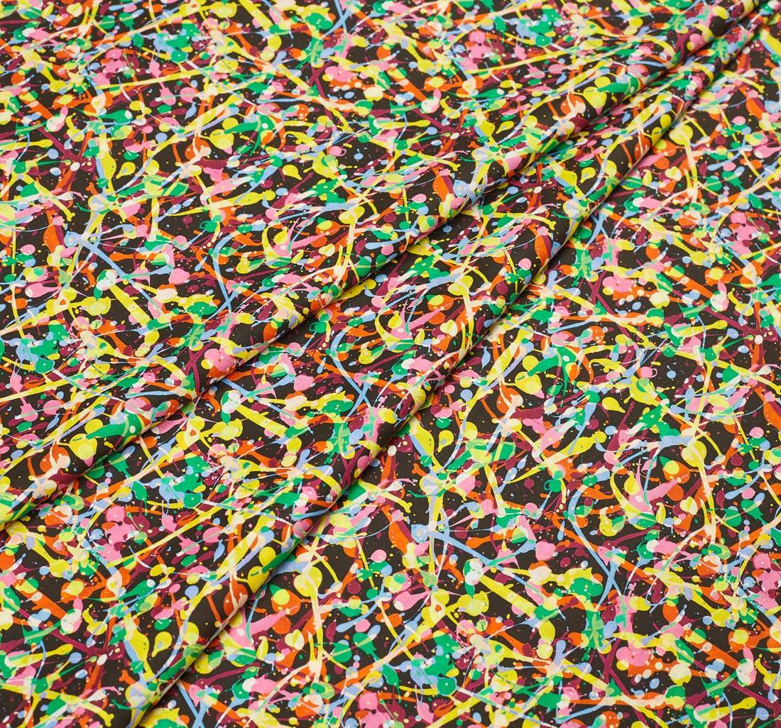 Хлопок Tana Lawn™ от Liberty с абстрактным принтом "Club Paint" (Клубная краска) в наличии