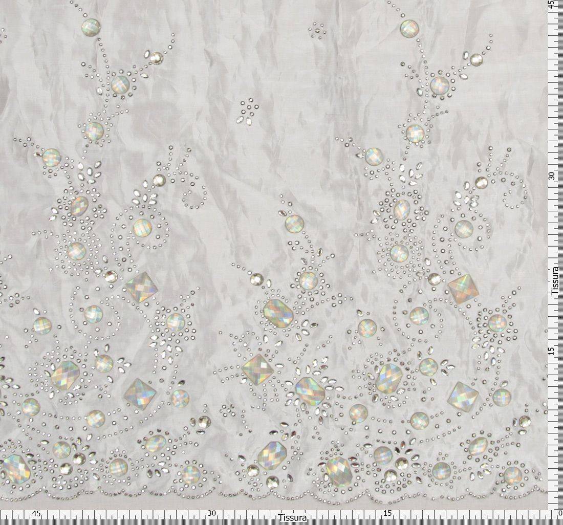 Органза голографическая с кристаллами Swarovski в наличии