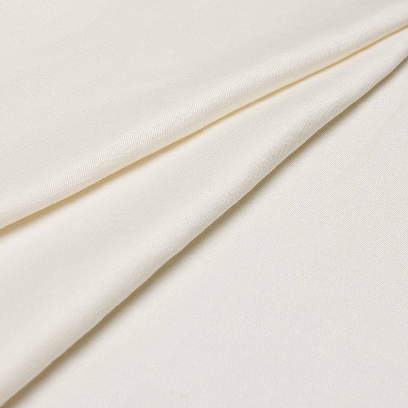 Лён молочного цвета для костюмов из коллекции "Jeans linen" в наличии