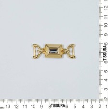 Декоративный элемент. Золотистый металл, кристалл Swarovski в наличии