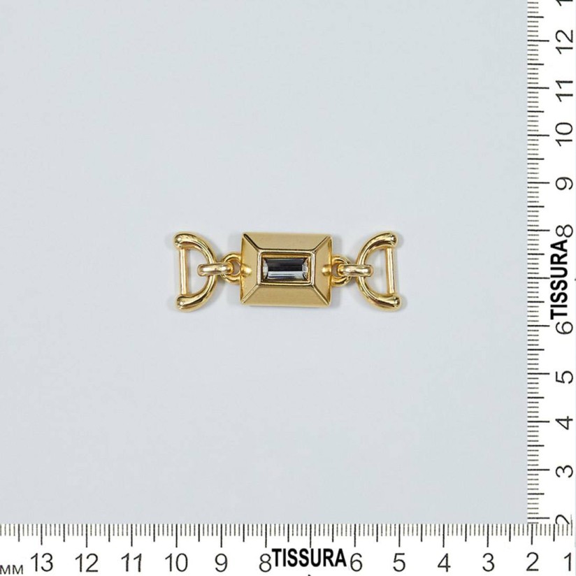 Декоративный элемент. Золотистый металл, кристалл Swarovski в наличии