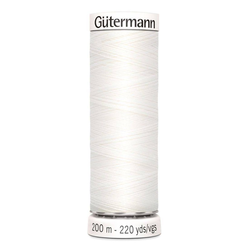 Нитки Gutermann швейные 200м, цвет 800 в наличии