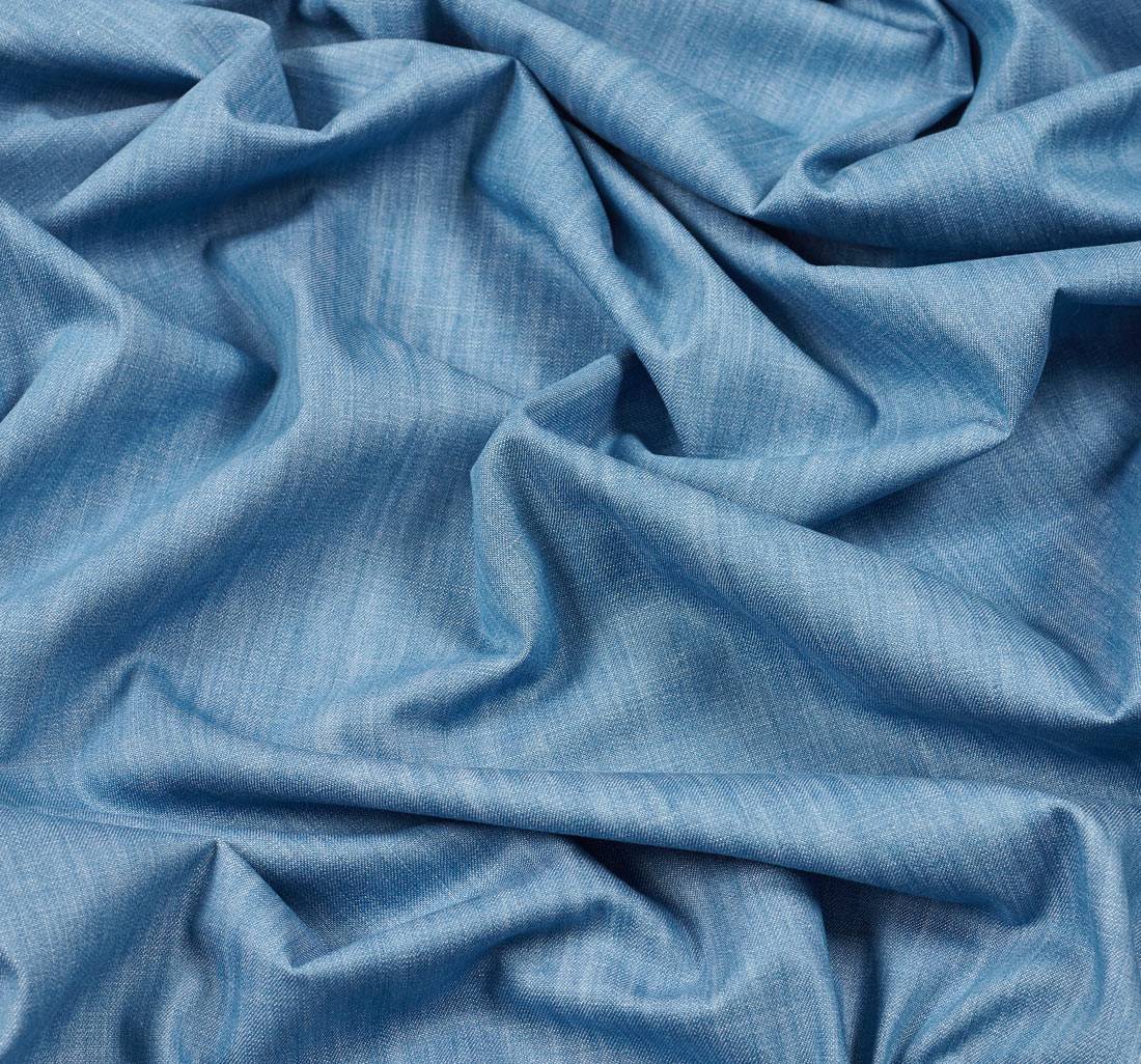 Деним с эффектом "делаве". Цвет голубой в наличии