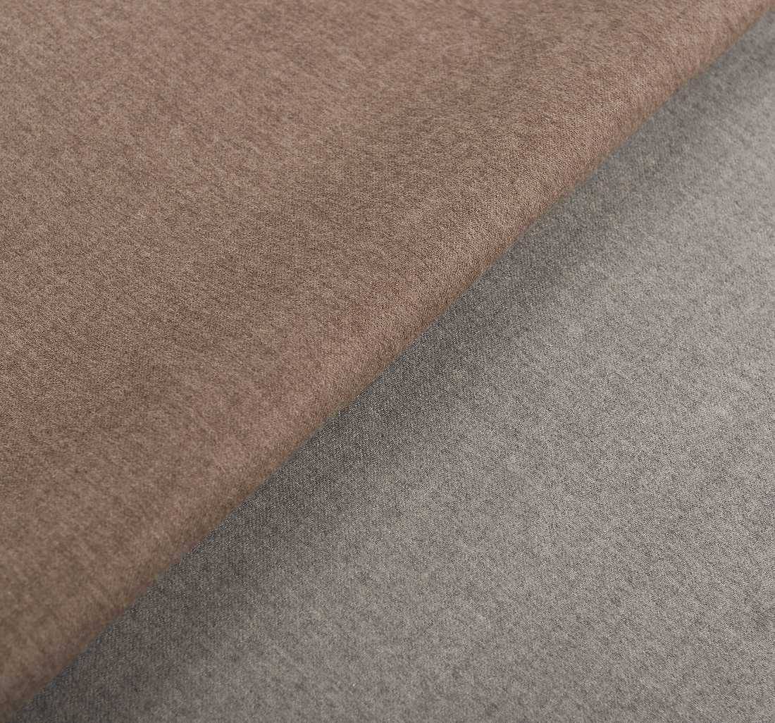 Ткань пальтовая двухслойная, двусторонняя от Loro Piana из коллекции "Шедевр". Цвет бежевый/серый в наличии