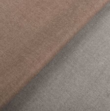 Ткань пальтовая двухслойная, двусторонняя от Loro Piana из коллекции "Шедевр". Цвет бежевый/серый в наличии