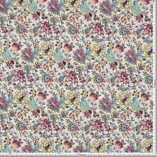 Хлопок Tana Lawn от Liberty. Принт «Christelle» (Кристель). Цвет бирюзовый/бордовый/белый в наличии
