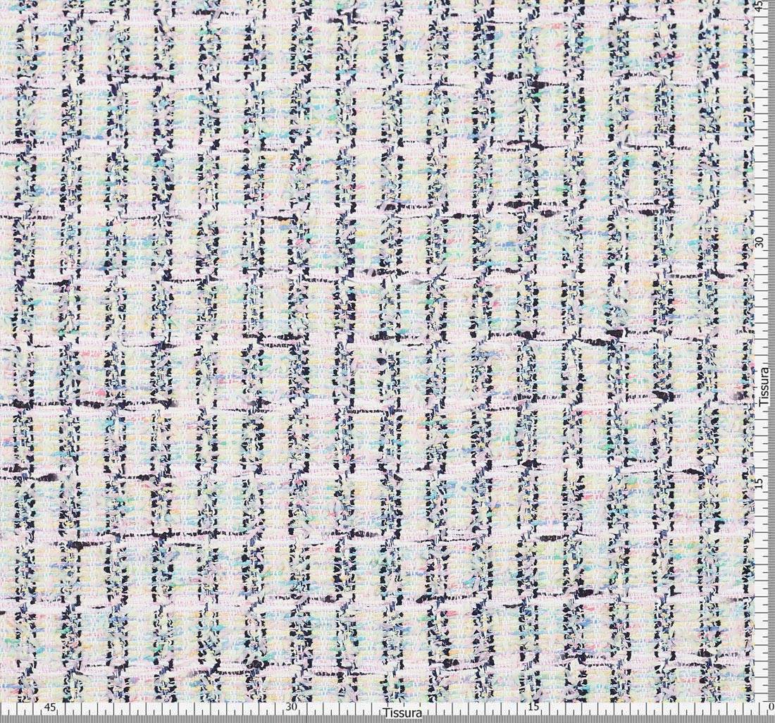 Ткань в стиле "Шанель". Цвета желтый/розовый/бирюзовый/черный в наличии