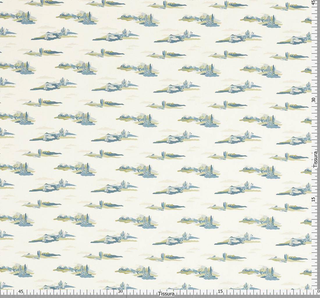 Ткань из смеси льна и хлопка. Дизайн «Nirvana view» (Вид на Нирвану) в наличии