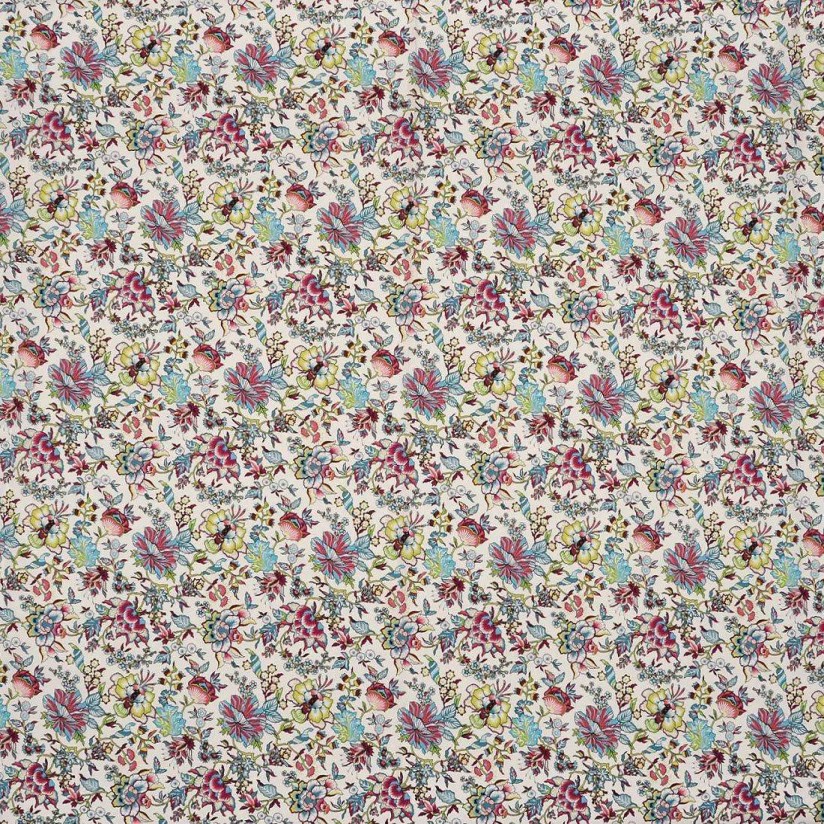 Хлопок Tana Lawn от Liberty. Принт «Christelle» (Кристель). Цвет бирюзовый/бордовый/белый в наличии