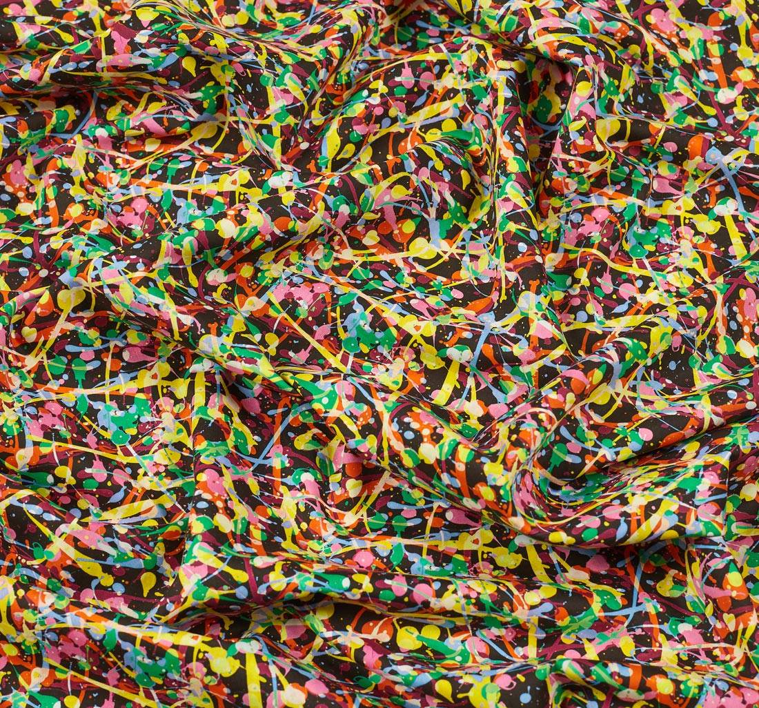 Хлопок Tana Lawn™ от Liberty с абстрактным принтом "Club Paint" (Клубная краска) в наличии