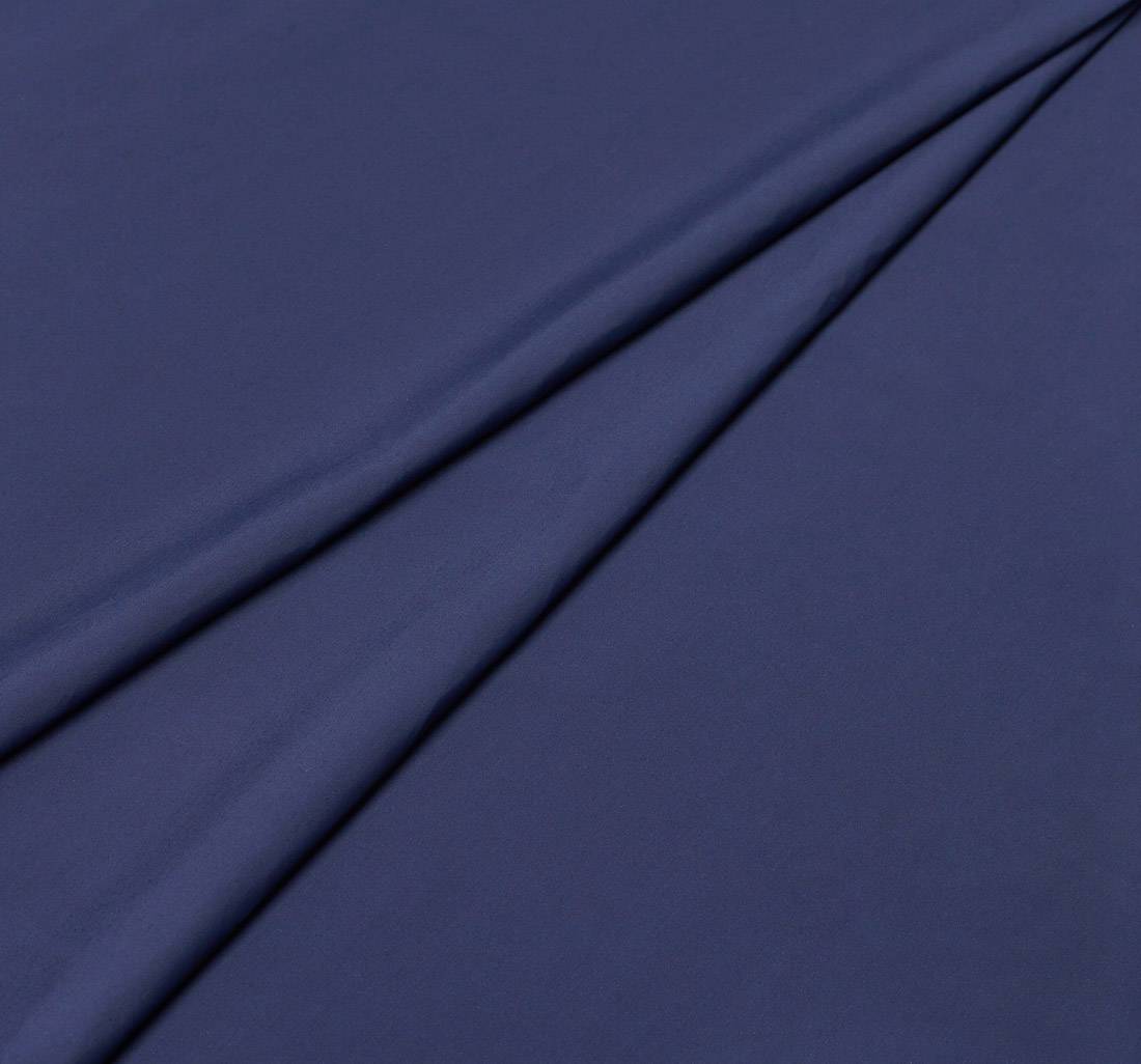 Ткань плащевая от Loro Piana облегченная полушерстяная с пропиткой Rain System. Цвет синий в наличии