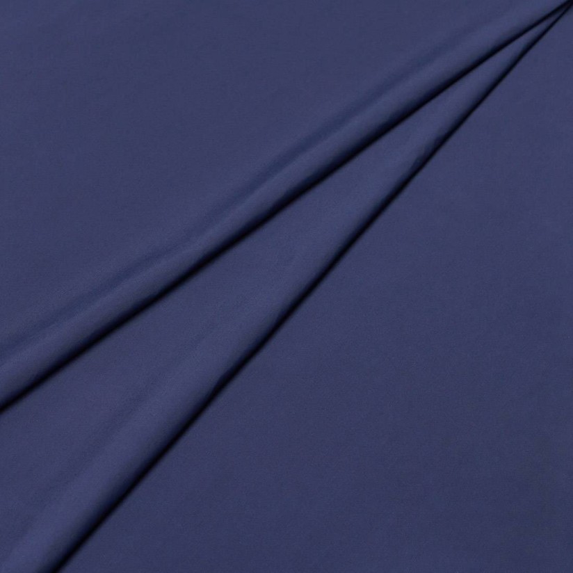 Ткань плащевая от Loro Piana облегченная полушерстяная с пропиткой Rain System. Цвет синий в наличии