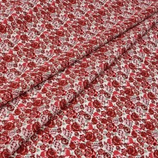 Хлопок Tana Lawn от Liberty. Принт «Palace Garden» (Дворцовый сад). Цвет белый/красный в наличии