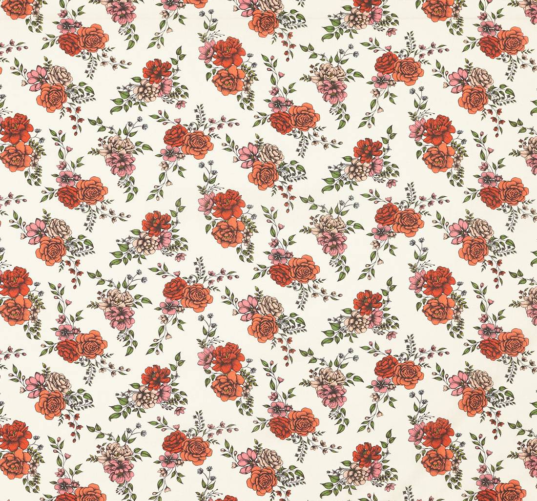 Хлопок Tana Lawn™ от Liberty с авторским цветочным принтом "Inked Rose" (Татуированная роза) в наличии