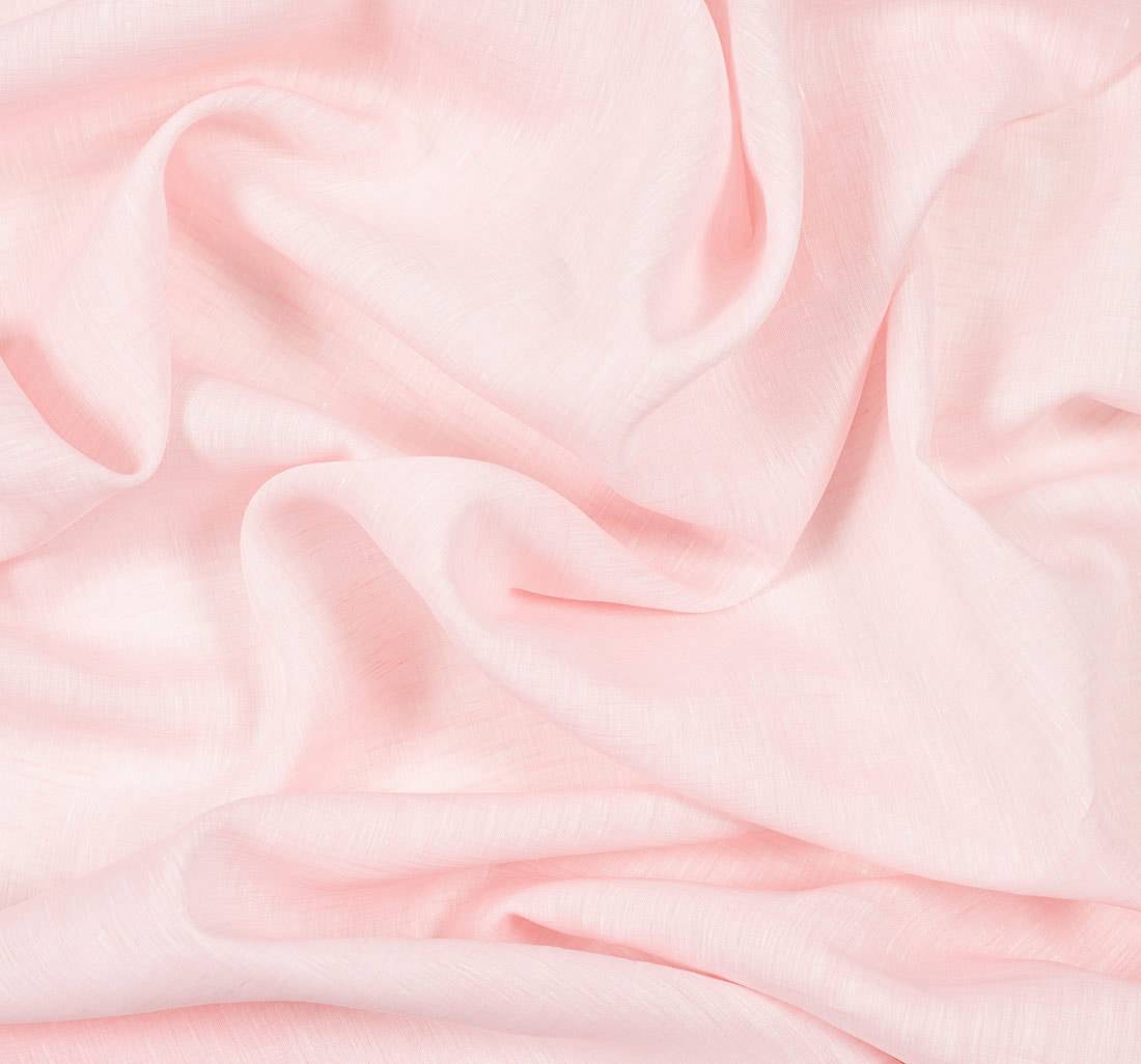 Ткань нежно-розового оттенка из 100% льна с эффектом "делаве". Коллекция "Золотой лен" от Thomas Mason в наличии