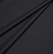 Ткань пальтовая шерстяная Loro Piana двусторонняя, двухслойная, "би-стрейч". Цвет черный в наличии