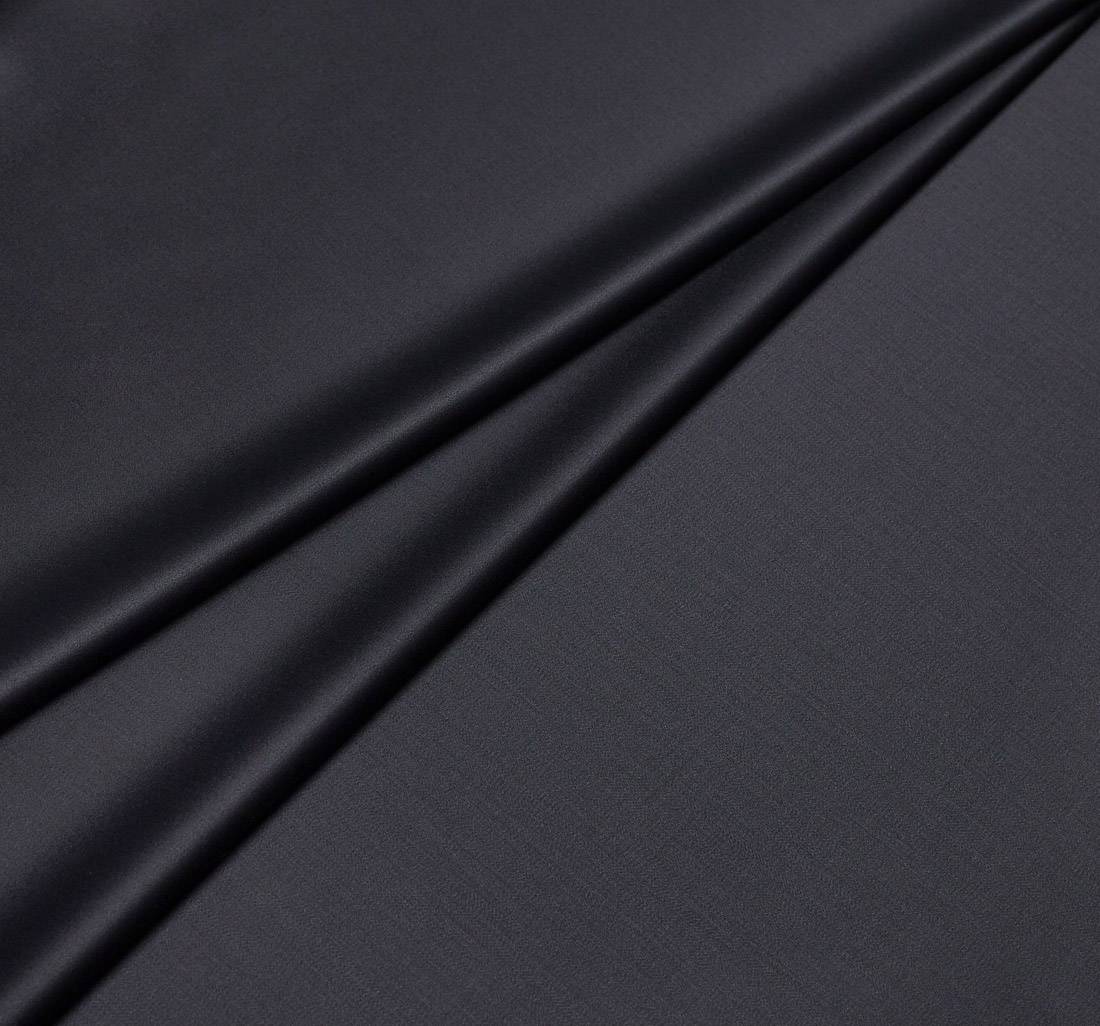 Ткань костюмная шерстяная с эластаном. Цвет черный в наличии