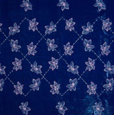 Бархат с вышивкой и кристаллами Swarovski в наличии