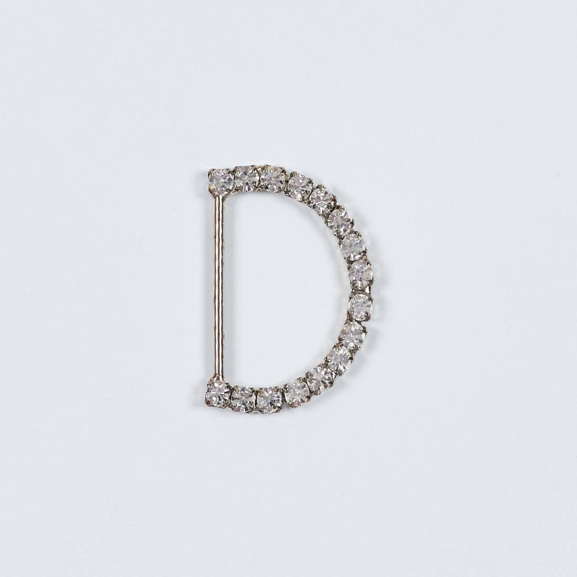 Пряжка металлическая, декорированная кристаллами Swarovski в наличии