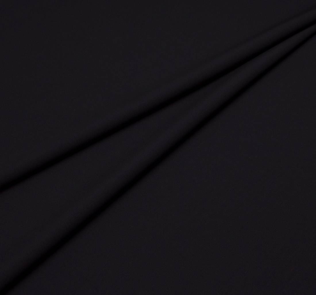 Шерсть-стрейч костюмная черного оттенка в наличии