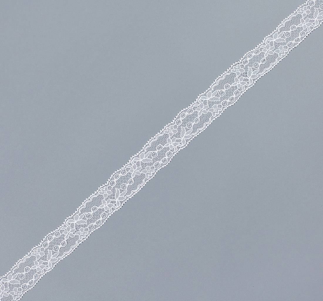 Тесьма кружевная "шантильи". Цвет белый в наличии