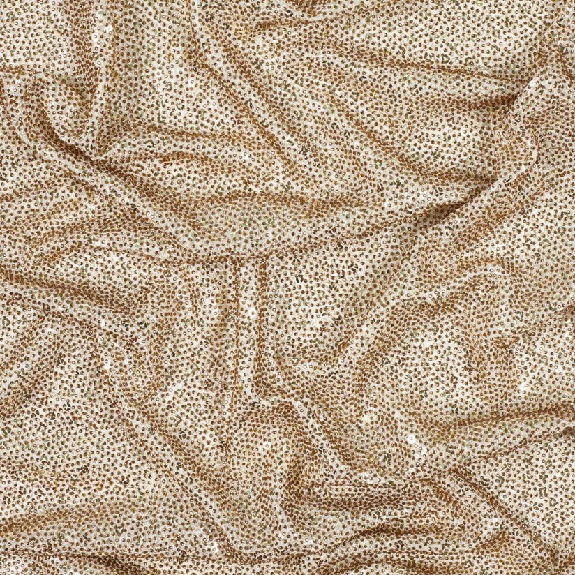 Креп из вискозы, декорированный пайетками и кристаллами Swarovski в наличии